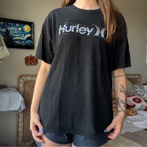 Black Hurley Graphic Tee